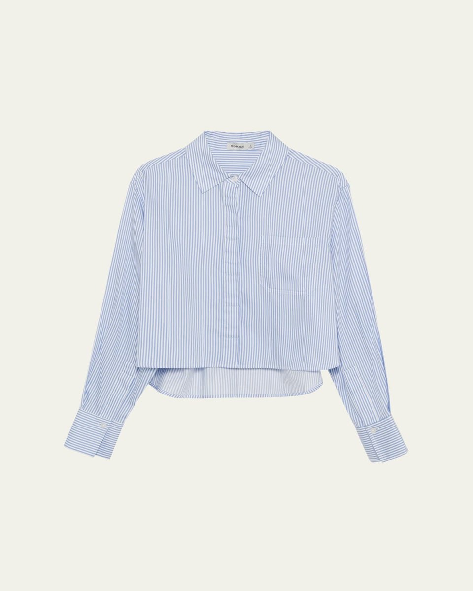 Renata Long-Sleeve Crop Shirt